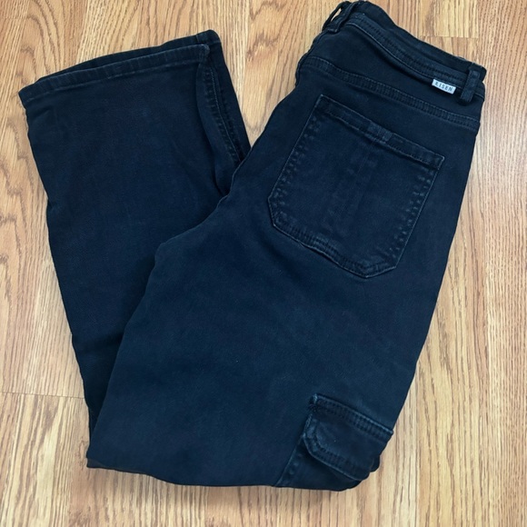 Risen Jeans Denim - Women's Black cargo Jeans
